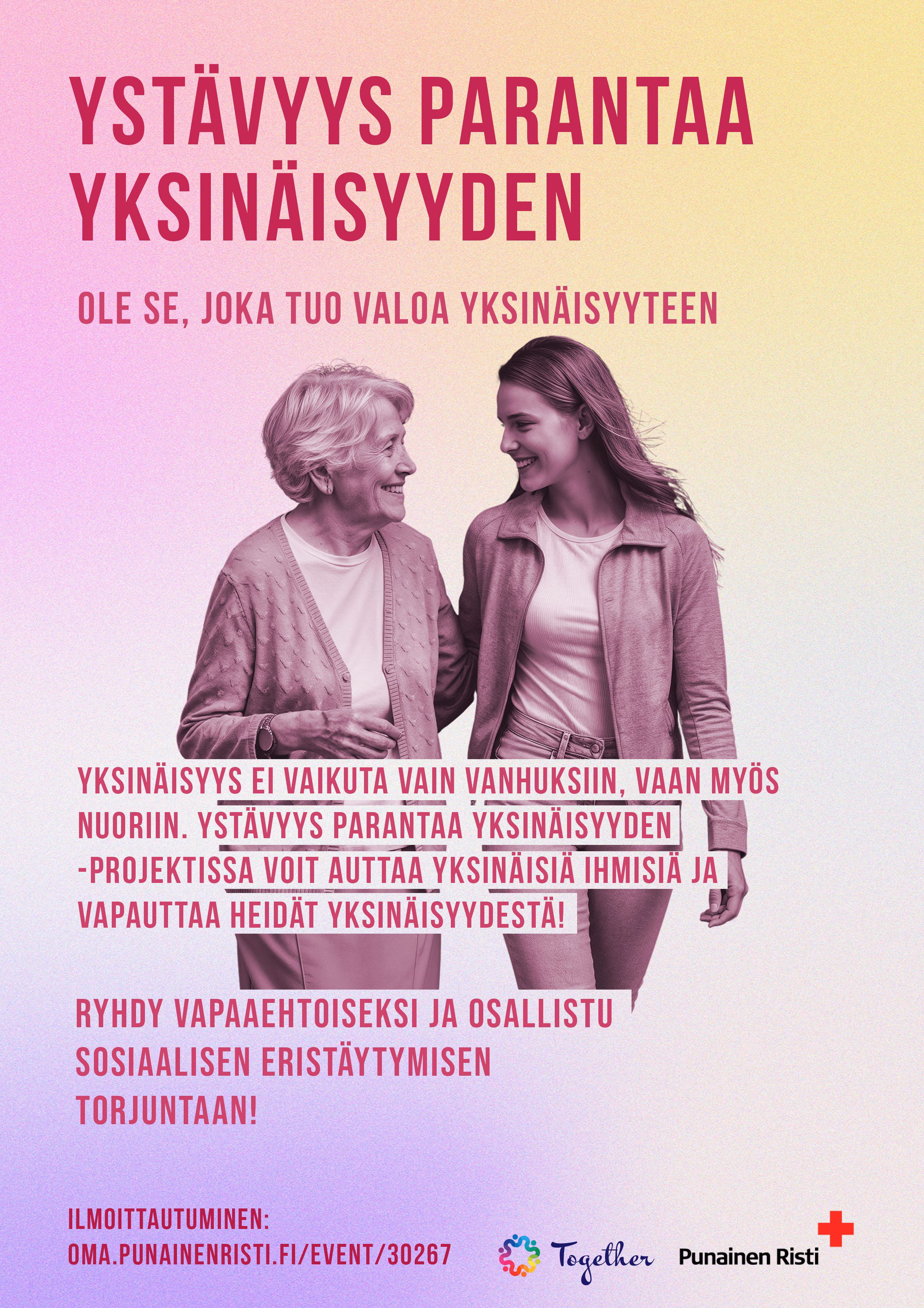 Red Cross Intergenerational Connection Poster