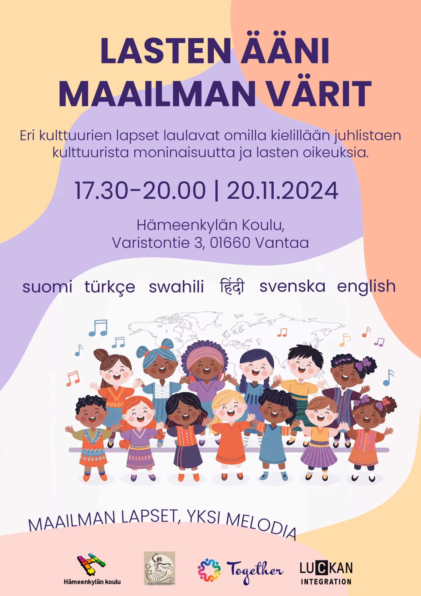 Lasten Ääni, Maailman Värit poster